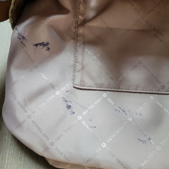 Michael Kors Jet Set Grab Bag Jacquard MK signature. - Picture 15 of 16